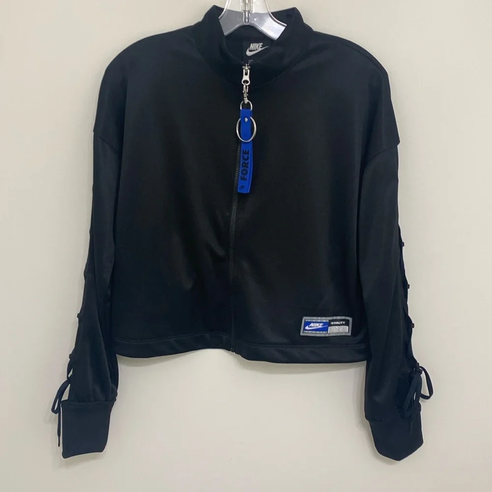 Nike Equality Full Zip Lace Up Jacket Size Small with Detachable Key Chain - Picture 2 of 10